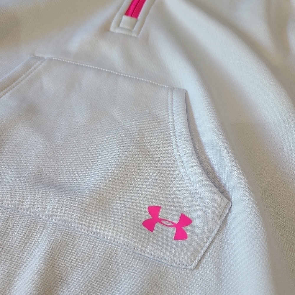 NEW Under Armour Girls Youth hoodie size 4 sweat shirt Poncho Style Cape Blue - Picture 3 of 7